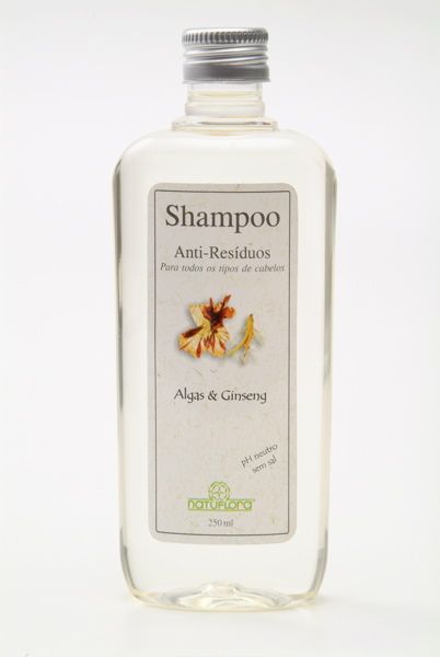 Shampoo (Anti-Resíduos) Algas e Ginseng - Sem Sal PH neutro